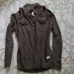 Men's lucky brand military green sweater Sz. L